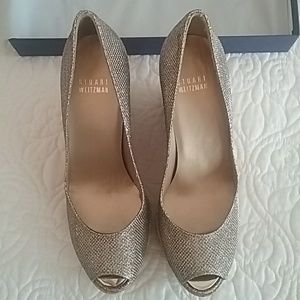 Stuart Weitzman Anna Platinum Noir